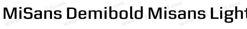 MiSans Demibold Misans Light字体转换